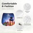 thumbnail image 6 of Lsque Lantern On Snow With Christmas Printed Women's Running Shorts with Liner Pockets,Elastic Quick Dry Workout Athletic Gym Yoga Shorts,Womens High Waist Shorts-Medium, 6 of 9