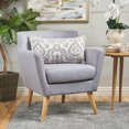 thumbnail image 2 of Geelong Fabric and Birch Wood Club Chair, 2 of 8