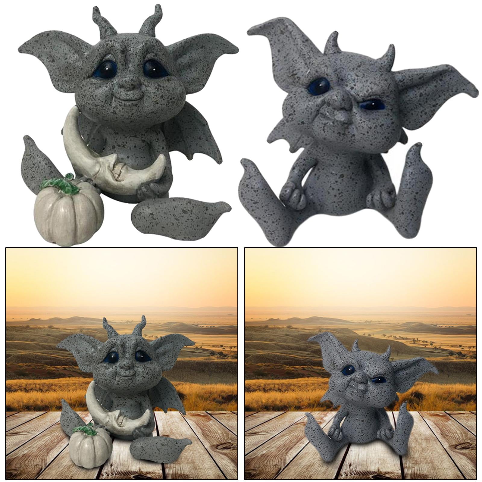 Nishiyuenyi 2x Garden Statue Sculpture Patio Flowerbed Outdoor and hotel deocration crafts