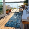 thumbnail image 6 of Addison Rugs Chantille Indoor/Outdoor Transitional Floral Blue Washable Runner Rug, 2'3" x 7'6", 6 of 6