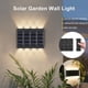 thumbnail image 3 of Bearachild Lámpara de pared de valla de camino de luz Solar recargable para patio, 2 piezas, luces de cubierta automáticas para jardín, Iluminación y accesorios 8LED cálido, 3 of 6