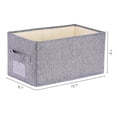 thumbnail image 4 of REGALWOVEN Storage Cube, Fabric Storage Bin with Handles for Shelves Closet, Foldable Basket Grey 15.7*9.1*7.9in, 4 of 7