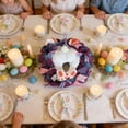 thumbnail image 4 of Easter Wreath Decorations Artificial Flower Festive Wreath Tabletop Candlestick Wreath For Indoor And Outdoor Use 40 cm Multicolor Plastic, 4 of 6