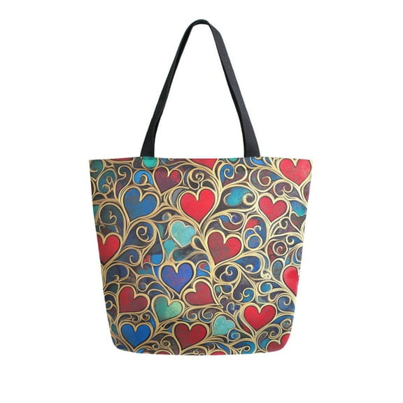 DIXRUYEE Tote Bag Women Weekender Travel Bag Shoulder Handbag Lush Love Blooms Printed