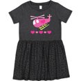 thumbnail image 3 of Inktastic Valentine Pink Heart Helicopter Girls Toddler Dress, 3 of 5