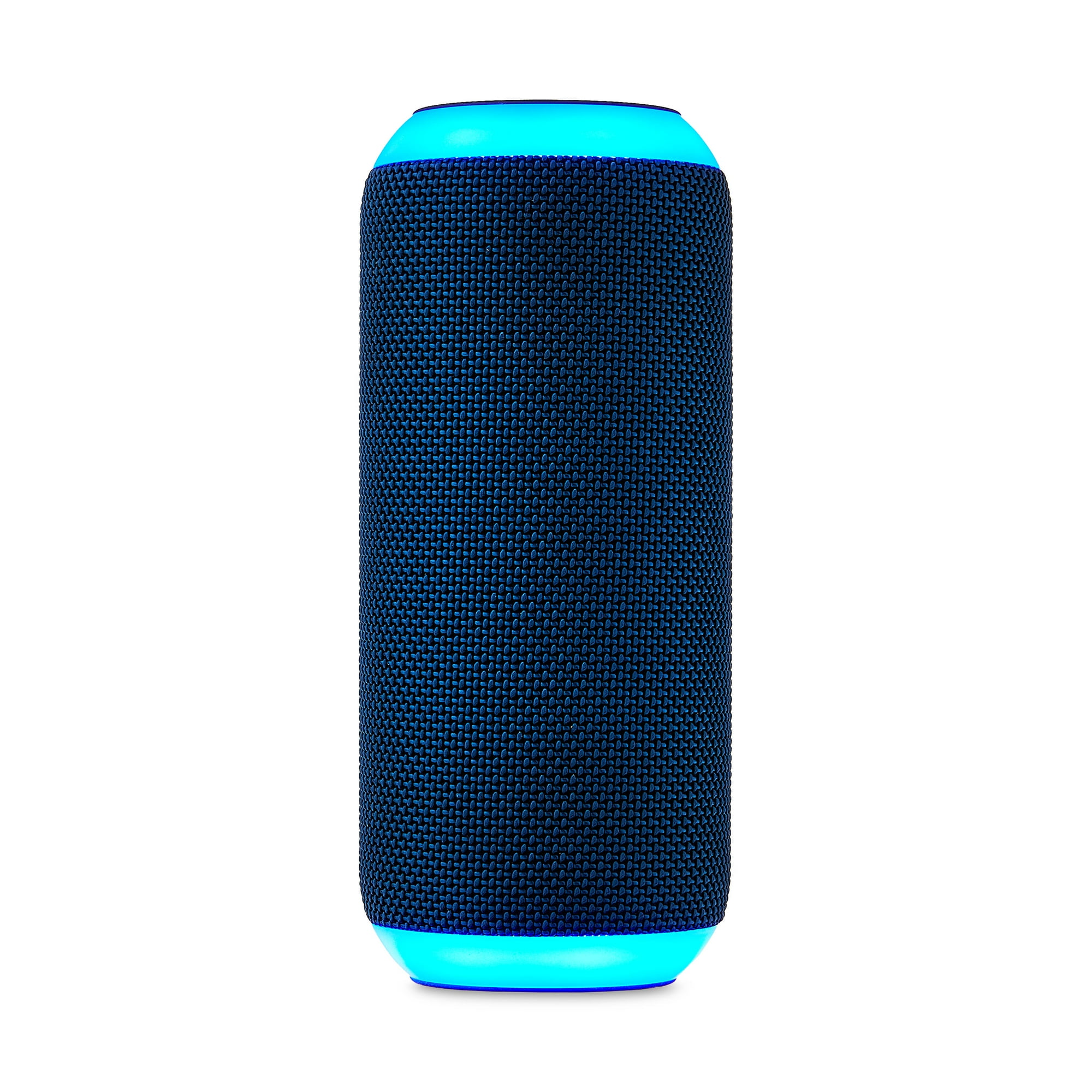 onn Medium Rugged Speaker with Bluetooth Wireless Technology and LED Lighting  Navy