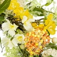 thumbnail image 4 of Northlight Wild Flower, Berry and Statice Floral Spring Wreath - 26" - Yellow and Orange, 4 of 6