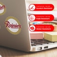 thumbnail image 3 of Rainier Logo Bumper Car Sticker Set - 3 Pack (Small, Medium, Large) Rainier Stickers For Beer Lovers - Indoor And Outdoor Durable Vinyl Sticker, Weather Resistant Vinyl Decals For Laptops & Coolers, 3 of 7