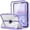 Purple, variant on MoKo Case for iPad 11-inch (A16) 11th Generation Case 2025/ iPad 10th Generation Case with Pencil Holder 2022 10.9", Built-in Screen Protector Clear Back, Multi Angle Viewing Stand, Watermelon Red