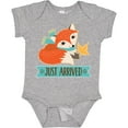 thumbnail image 3 of Inktastic Just Arrived Fox New Baby Boys or Girls Baby Bodysuit, 3 of 5