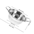 thumbnail image 4 of UPGRATOR 1 Pc Portable Frying Pan Mini Japanese Style 28X13X8Cm Round Silver For Home Kitchen Tool, 4 of 5