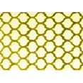 thumbnail image 1 of Ahgly Company Indoor Rectangle Trellis Yellow Contemporary Area Rugs, 2' x 4', 1 of 4