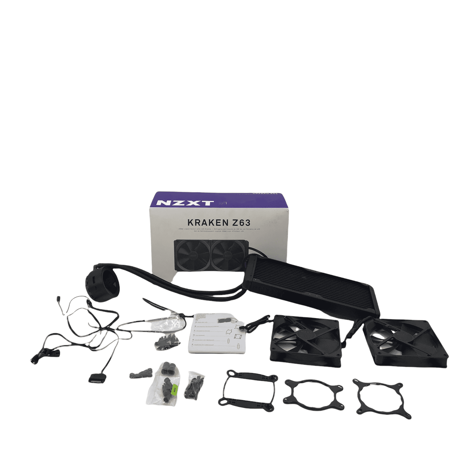 nzxt kraken z63 - liquid cooler with lcd display factory