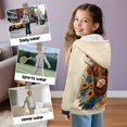 thumbnail image 5 of Uorisanigo Boys & Girls Zip Up Hoodies Sweatshirt - Lightweight Long Sleeve Hooded Sweatshirts Coat - Fashion Fall Winter Sunflower Highland Cow Jacket Sweatshirts, 5 of 7