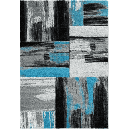 Ladole Rugs Moda Collection Copper Abstract Made In Europe Area Rug Ladole Rugs Moda Collection Copper Abstract Made In Europe Area Rug Carpet Turquoise Blue Black