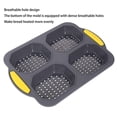 thumbnail image 6 of Clearance Cake Mould under $10 Set Of 5 Silicone Pan With Brush Spatula Gloves 9 And 4 Perforated Bread Baking Tray Nonstick French Pans For Oven Bake Mould Toaster Pan For Loaf Hot D 2PC, 6 of 9