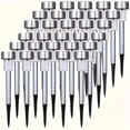 thumbnail image 2 of 20/30/40Pcs Solar LED Pathway Lights, Stainless Steel Outdoor Stick Lights, Waterproof Landscape Lighting for Yard Lawn Path Deck Driveway Garden Holiday Decor, 2 of 17
