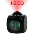 thumbnail image 4 of HOTBEST Digital Projection Alarm Clock, Voice Talking, LCD Display, Black, 4 of 9