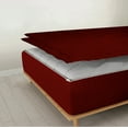 thumbnail image 2 of Zipper Fitted Sheet, (Twin Size 39x75) 8 Inch Deep Pocket, 100% Egyptian Cotton, 800 TC, Stripe Burgundy Color., 2 of 7