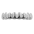 thumbnail image 2 of 18 K moda 8 parrillas dentales boca dientes tapas Punk joyería regalos Blanco - Parrillas superiores jinwen Parrillas Colmillos, 2 of 8