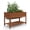 Acorn Brown, variant on Goldensoil Raised Garden Bed, Elevated with Legs and Wheels, Cedar Wood, Outdoor, 48 x 24 x 30 in