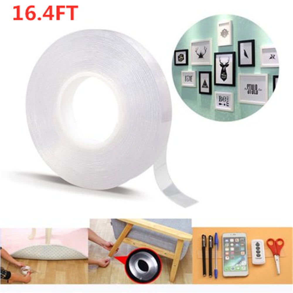 Reusable Magic Nano Tape Double Sided Traceless Adhesive Clear Tape Removable Vi 
