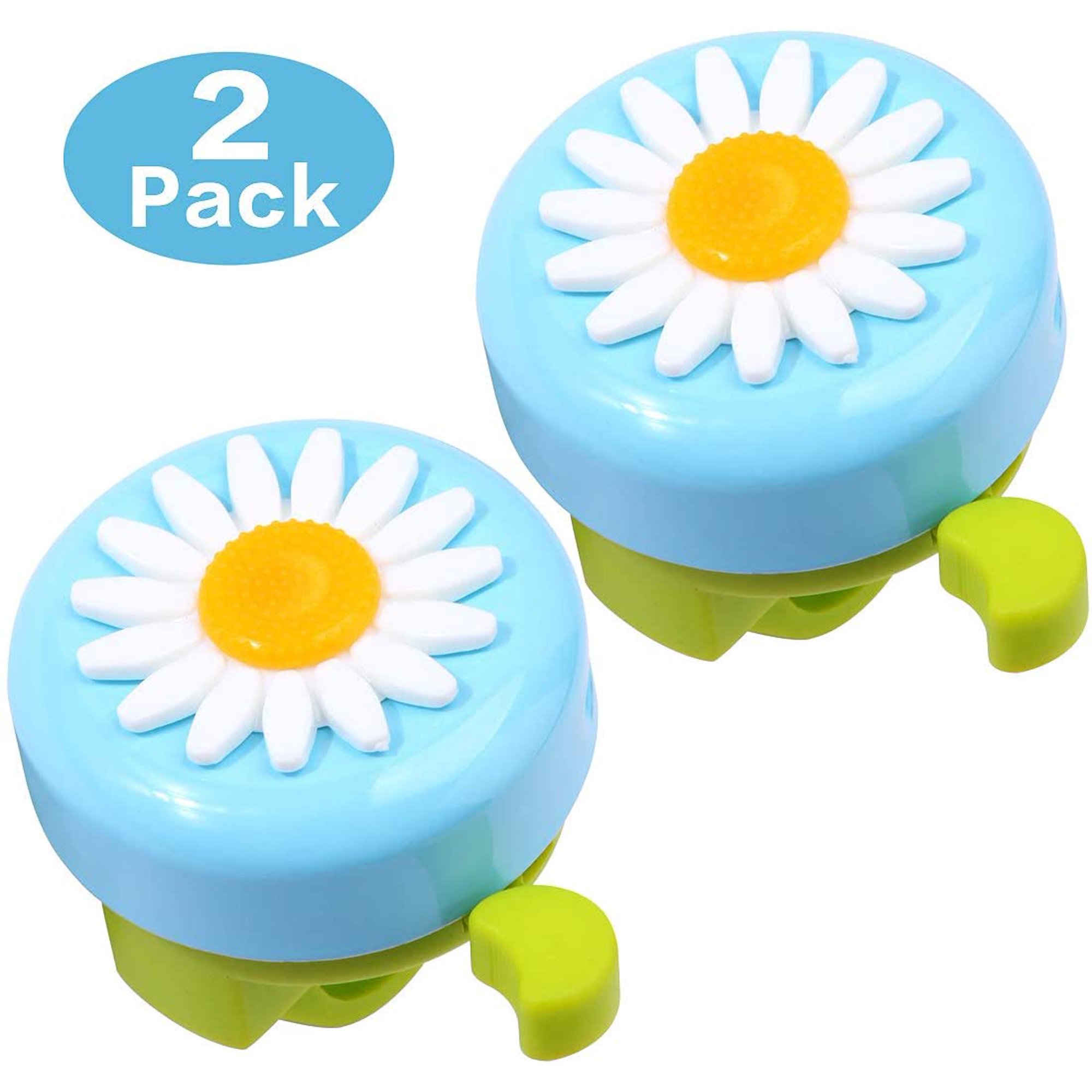 Kids Bike Bell, 2 Packs of Bicycle Bells for Girls, Multi-Color