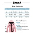 thumbnail image 7 of Skieer Women's Waterproof Ski Jacket Windproof Rain Jacket Winter Warm Hooded Coat Pink X-Large, 7 of 7
