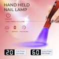 thumbnail image 5 of QenASHaing UV Nail Lamp, Handheld, Mini, Portable, Fast Drying, LED Display, Suitable for Home Use, Personal DIY, Gel Nails, Quick-Cure Gel Nail Polish, 5 of 7