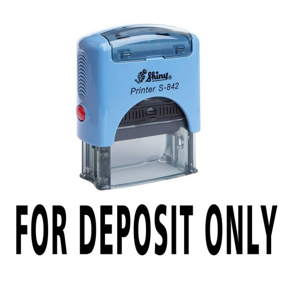 FOR DEPOSIT ONLY Self Inking Rubber Stamp Custom Shiny Office Stationary Stamp