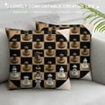 thumbnail image 3 of Autua Chess Board Chess Pieces Crown Graphic Decorative Throw Pillow Cover for Home Couch Living Room Bed Sofa 1PC 20x20in, 3 of 5