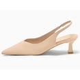 thumbnail image 2 of Women  Pointed Toe Slingback Kitten Heels, Low Heel Pumps, High Heel Sandals, and Professional Commuter Footwear, 2 of 4