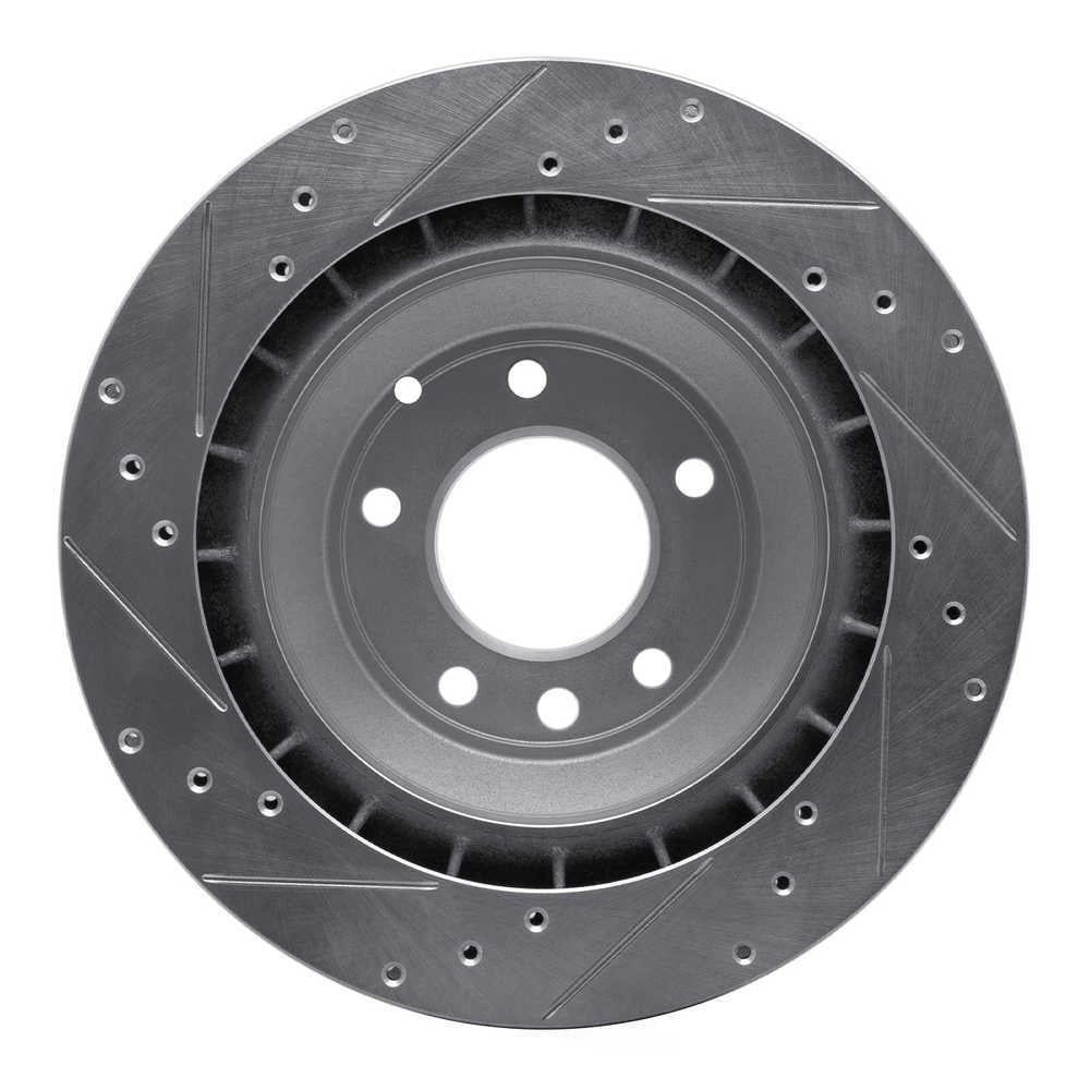 Dynamic Friction Company 631-02089R DFC Brake Rotor - Drilled And Slotted - Silver