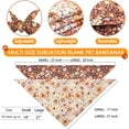 thumbnail image 2 of Fall Flowers Dog Bandanas Reversible Small 2 Pack, Autumn Thanksgiving Harvest Floral Adjustable Triangle Scarves for Small Medium Large Extra Large Dogs Pets, 2 of 6