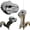 Grey, variant on Dinosaur Head Squirrel Feeder, Hanging Squirrel Feeders for Outside, Funny Hanging Squirrel Feeders, T-Rex Squirrels Feeders, for Outside, Backyard Patio Garden