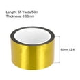 thumbnail image 2 of Unique Bargains Gold Tone Metalized Tape 2.4 Inch x 55 Yards Decor Tape for DIY, 2 of 6