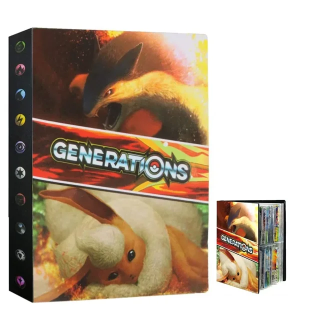 Classeur de Cartes, Contient 240 Cartes-30 Pages, Album Porte-Cartes à Échanger, Album Classeur de Cartes, Albums de Cartes de Collection, Porte-Cartes pour Enfants Dossier Livre de Cartes Organisateur de Rangement pour Garçons Filles-OP2