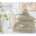 thumbnail image 2 of Vccoem 7 Piece Queen Comforter Set, Bed in a Bag with Sheets, Pillowcases & Shams, All Season Soft Bedding, Cozy and Lightweight, Machine Washable, Camel, 2 of 10