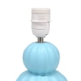 thumbnail image 5 of Mod Lighting and Decor Stacked Double Gourd Ceramic Table Lamp with Tapered Shade - 12.5" - Blue, 5 of 9