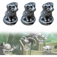thumbnail image 1 of Cabezal de bisagra para decoración del hogar, cabezal de bisagra de puerta con forma de animal vintage, adorno decorativo para marco de puerta con forma de animal de bronce, juego de pasadores de bisa, 1 of 7