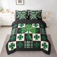 thumbnail image 2 of Erosebridal Literie Trèfle Vert Taille Simple, Lit de la Saint-Patrick en Sac Taille Simple, Décor Botanique Chanceux, Réversible, 2 of 5