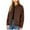 Khaki Coat for Women, variant on Women’s Cropped Leather Jacket Slim Button Detail Durable Stylish for Night Outings Streetwear Spring Autumn Black M