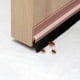 thumbnail image 1 of Tiras herméticas de alta densidad para puertas, tiras de base de puerta cepilladas para marcos de puertas para aislar, burletes autoadhesivos de sellado, rollo completo de 39 pulgadas, tira inferior d, 1 of 7