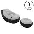 thumbnail image 2 of Intex Inflatable Ultra Lounge Chair With Cup Holder And Ottoman Set (3 Pack), 2 of 7