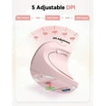 thumbnail image 4 of TECKNET 2.4G Ergonomic Mouse Vertical Wireless - 4800 DPI Optical Carpal Tunnel Mouse Right Hand, 5 Adjustable DPI, Quiet Clicks, 6 Buttons for Laptop, Desktop, PC, Computer - Pink, 4 of 8