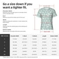 thumbnail image 2 of Yiaed White Swan Print Mens Short Sleeve Tight Fit T-Shirt, Crewneck Casual Tee-Small, 2 of 5