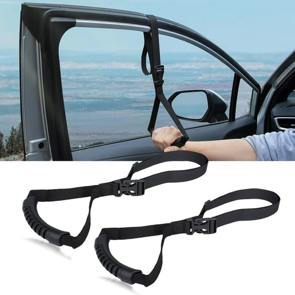 4 Pack Car Grab Handle Adjustable Safety Handle Vehicle Nylon Grip Car Assist Device for most car, truck, van, SUV.