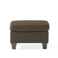 thumbnail image 5 of GDF Studio Judkins Contemporary Fabric Upholstered Ottoman, Chocolate and Dark Brown, 5 of 10