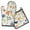 Pioneer Flower-1, variant on Blue Pioneer Flower Kitchen Oven Mitt and Pot Holder Sets 2 Pcs for Baking, Cooking and Grilling, Heat Resistant Up To 392 °F