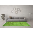 thumbnail image 3 of Ahgly Company Indoor Square Abstract Green Modern Area Rugs, 7' Square, 3 of 4